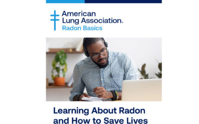 Announcement of Lung Association’s Radon Basics Online Training Program